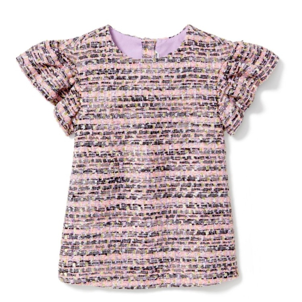 #288 Janie & Jack Shimmer Boucle Dress size 4 NWT